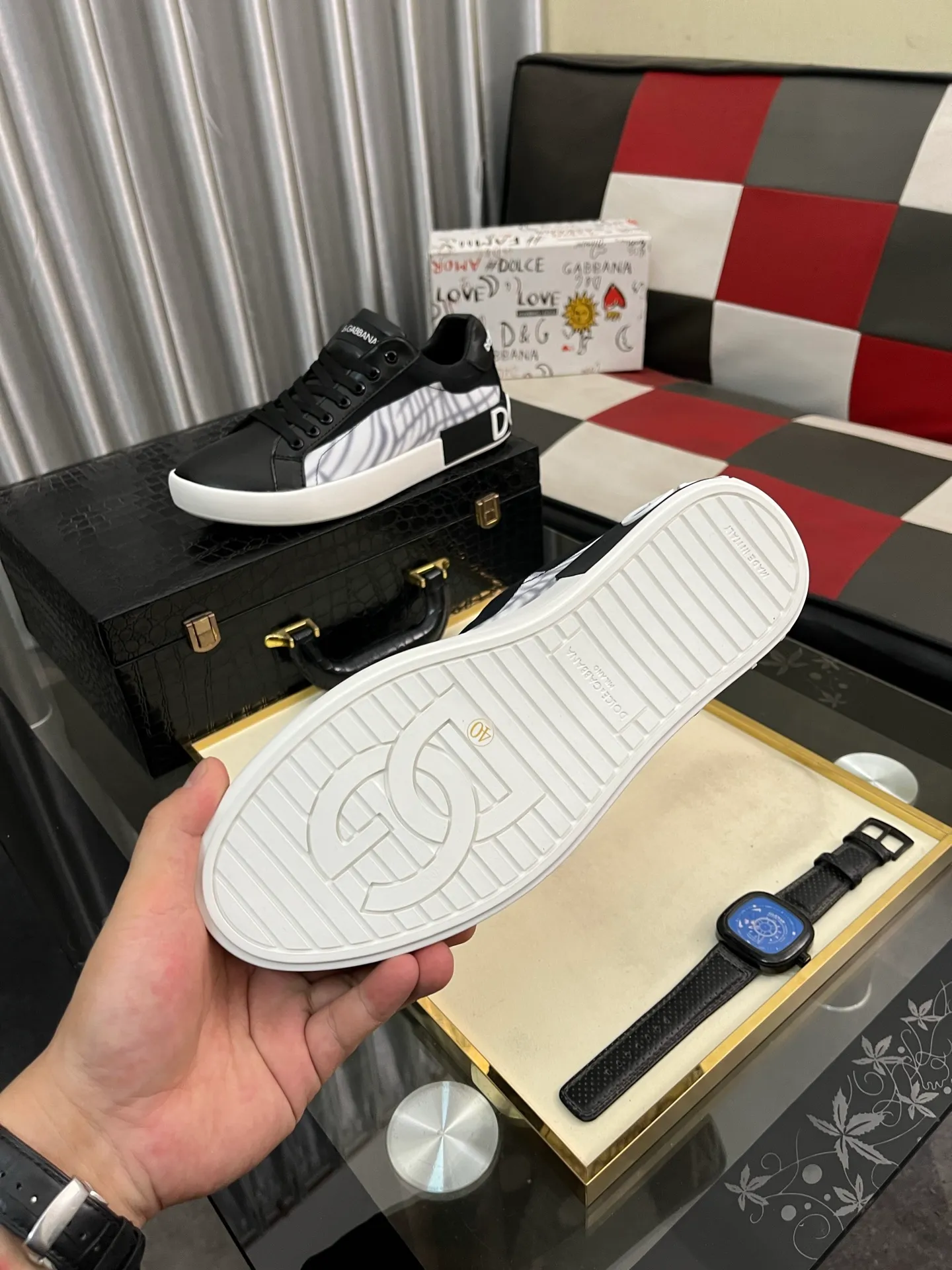 Men's men's shoes 💰420⌚️⌚️【DG～】couple casual shoes, on sale simultaneously in 2025z cabinet 🔶Size: 35-44#️⃣ 1 color 🔜The upper is made of multi-material splicing ➕Mesh lining, comfortable and breathable, sole: original comfortable and wear-resistant outsole, ⚠️Photographed in real life🎬The real thing is better📢📢📢